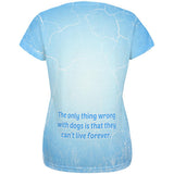 Poodle Live Forever All Over Womens T Shirt