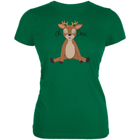 Oh Deer Funny Pun Cute Juniors Soft T Shirt