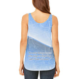 Golden Retriever Live Forever Juniors Flowy Side Slit Tank Top