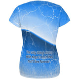 Golden Retriever Live Forever All Over Womens T Shirt