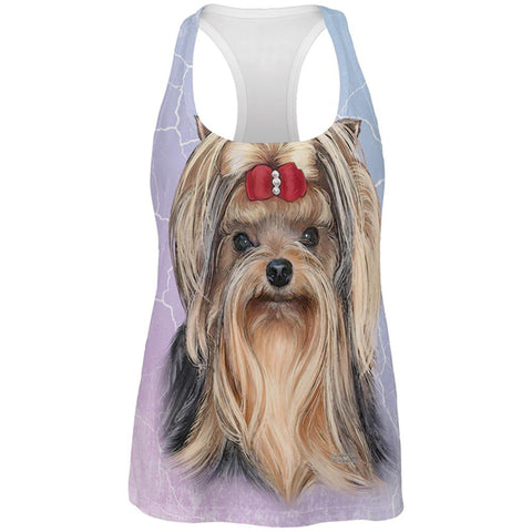Yorkshire Terrier Live Forever All Over Womens Work Out Tank Top