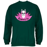 Funny Llamaste Yoga Llama Namaste Mens Sweatshirt