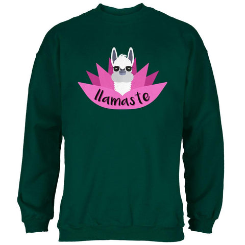 Funny Llamaste Yoga Llama Namaste Mens Sweatshirt