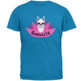 Funny Llamaste Yoga Llama Namaste Mens T Shirt