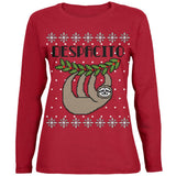 Despacito Means Slowly Sloth Funny Ugly Christmas Sweater Womens Long Sleeve T Shirt