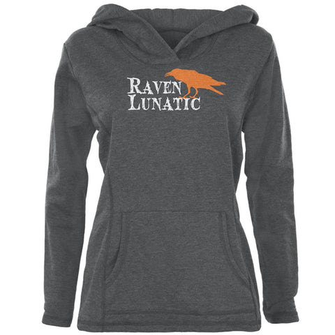 Halloween Raven Lunatic Womens Pullover Hoodie