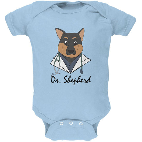 Doctor Shepherd German Dog Funny Cute Soft Baby One Piece