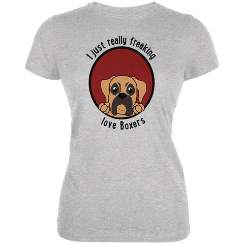 I Just Love Boxers Juniors Soft T Shirt
