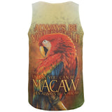 Always Be Yourself Unless Scarlet Macaw All Over Mens Tank Top