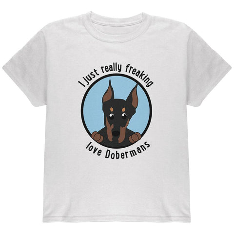 I Just Love Dobermans Youth T Shirt