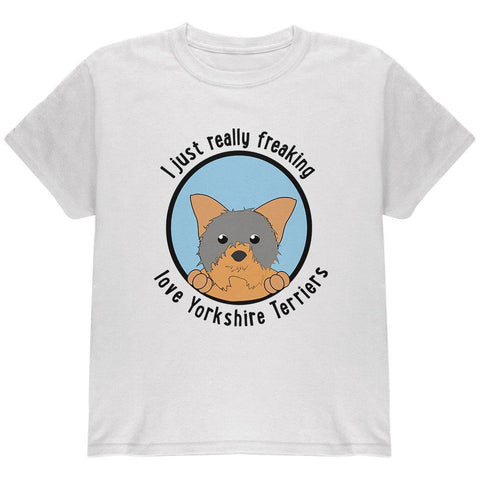 I Just Love Yorkshire Terriers Dog Youth T Shirt