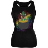 St. Patrick's Day German Shepherd Gold Lucky Juniors Soft Tank Top