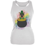 St. Patrick's Day German Shepherd Gold Lucky Juniors Soft Tank Top