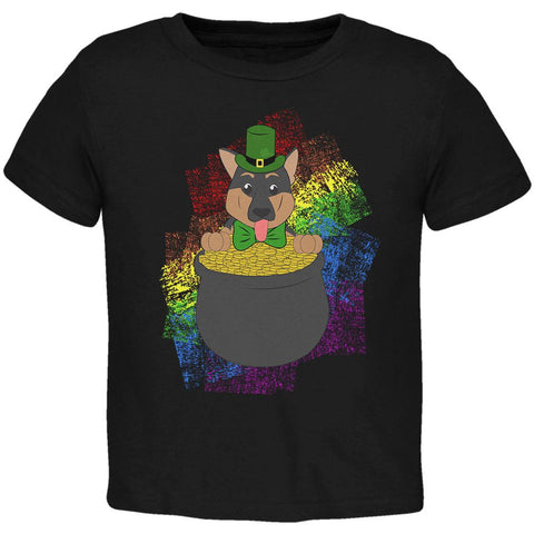 St. Patrick's Day German Shepherd Gold Lucky Toddler T Shirt