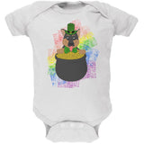 St. Patrick's Day German Shepherd Gold Lucky Soft Baby One Piece