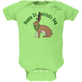 St. Patrick's Day Irish Hare Rabbit Pun Soft Baby One Piece