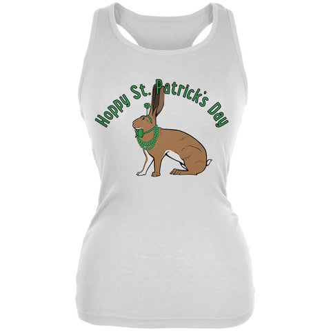 St. Patrick's Day Irish Hare Rabbit Pun Juniors Soft Tank Top