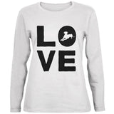 Dog Love Series Ladies' Relaxed Jersey Long-Sleeve Tee front view
