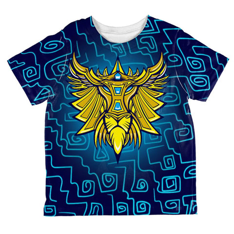 Glowing God Lion Gold All Over Toddler T Shirt