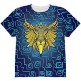 Glowing God Lion Gold All Over Youth T Shirt