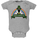 St. Patrick's Day Irish Sheep Leprechaun Gold Luck Soft Baby One Piece