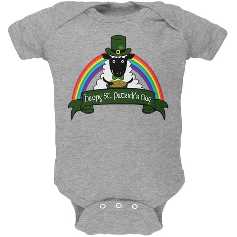 St. Patrick's Day Irish Sheep Leprechaun Gold Luck Soft Baby One Piece