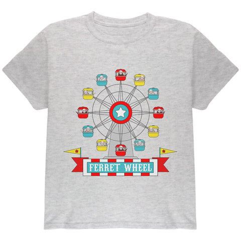 Ferris Wheel Ferret Pun Youth T Shirt