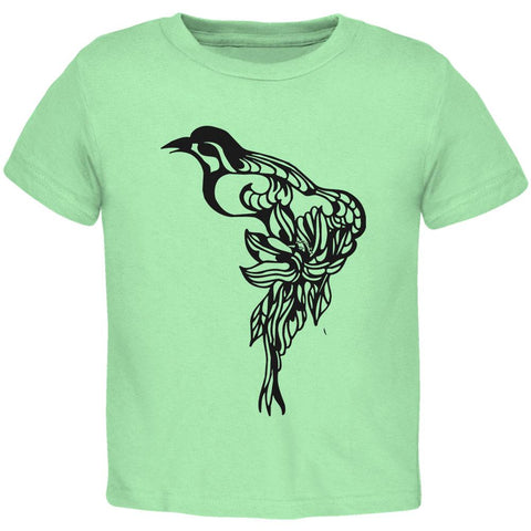 Spring Bird Pretty Line Art Toddler T Shirt