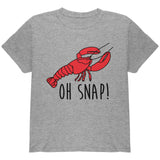 Lobster Crustacean Oh Snap Youth T Shirt