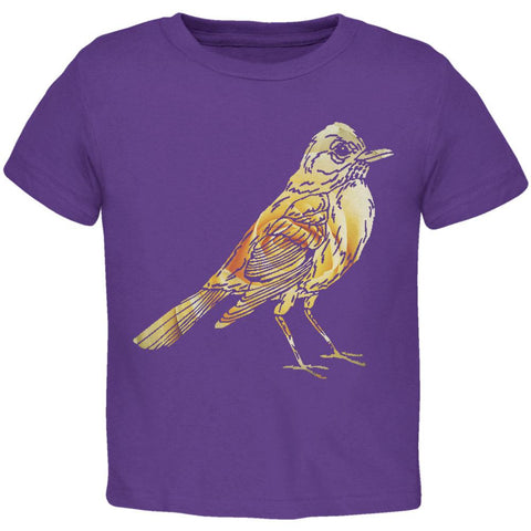 Easter Spring Flowers Robin Bird Toddler T Shirt