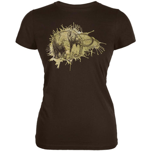 Prehistoric Beasts Wooly Mammoth Juniors Soft T Shirt