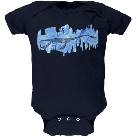 Dinosaur Fossil Plesiosaurus Soft Baby One Piece