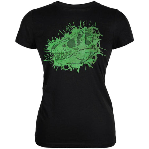 Dinosaur Fossil T-Rex Skull Juniors Soft T Shirt
