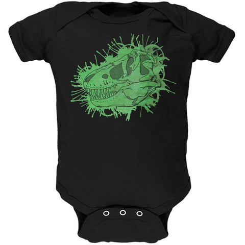 Dinosaur Fossil T-Rex Skull Soft Baby One Piece