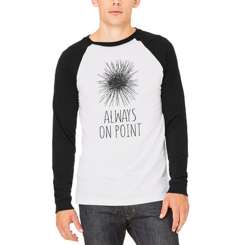 Sea Urchin Always on Point Mens Long Sleeve Raglan T Shirt