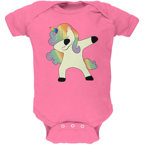 Dabbing Unicorn Soft Baby One Piece