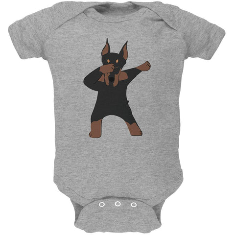 Dabbing Doberman Soft Baby One Piece