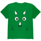 Cartoon Cute Dragon Face Youth T Shirt front view