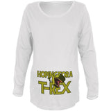 We're Hoping for a T-Rex Funny Cute Maternity Soft Long Sleeve T Shirt