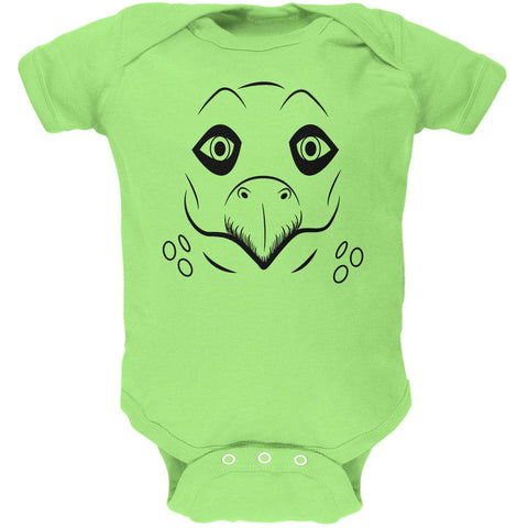 Cute Dino Dinosaur Face Stegosaurus Soft Baby One Piece