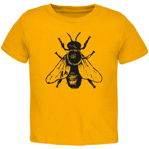 Honey Bee Bees Woodcut Toddler T Shirt