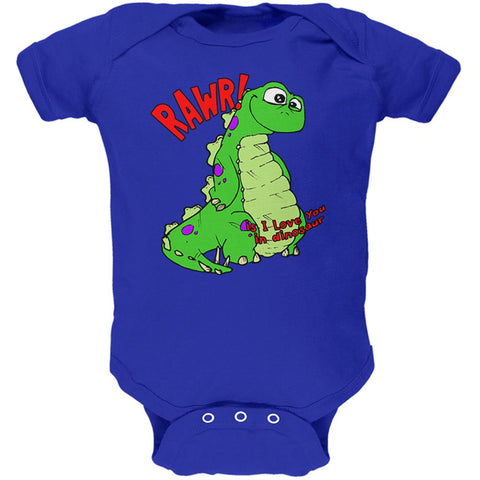 RAWR I Love You Dinosaur Soft Baby One Piece
