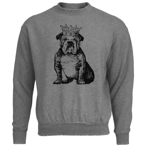 Bulldog Crown Mens Destroyed Sweatshirt