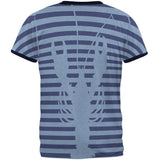 Lobster Navy Nautical Stripes Mens Ringer T Shirt