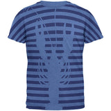 Lobster Navy Nautical Stripes Mens Soft T Shirt