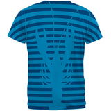 Lobster Navy Nautical Stripes Mens T Shirt