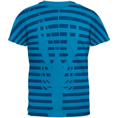 Lobster Navy Nautical Stripes Mens T Shirt