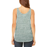 Giraffe Geek Math Formulas Juniors Flowy Side Slit Tank Top