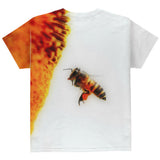 Honey Bee in Flight All Over Youth T Shirt
