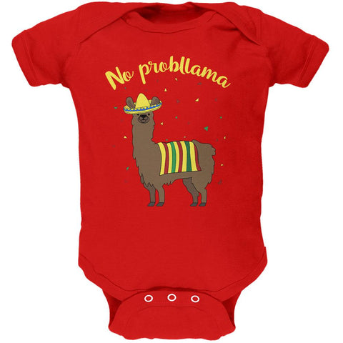 Cinco De Mayo Llama No Problem Problemo No Probllama Soft Baby One Piece